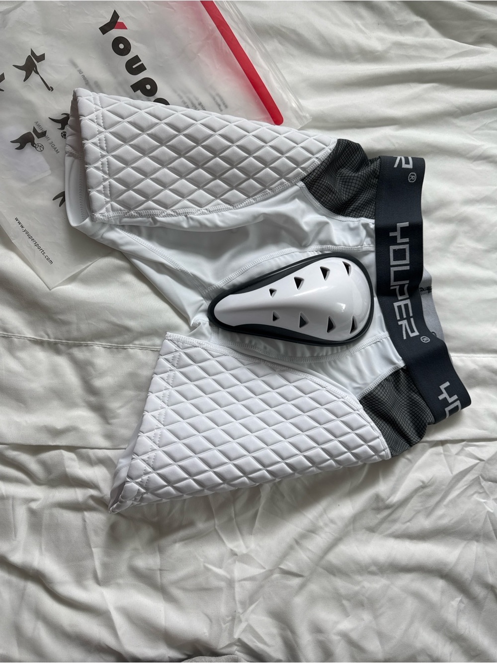 compression padded sliding shorts with protective cup baseball, football